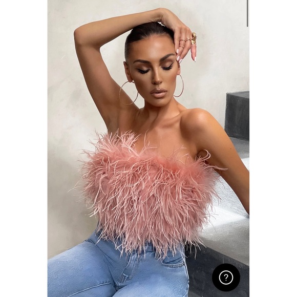 NWT Club L London Feather Top - Picture 3 of 6